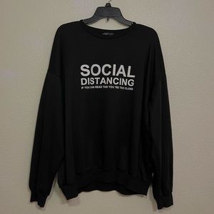 Black Graphic Sweatshirt.